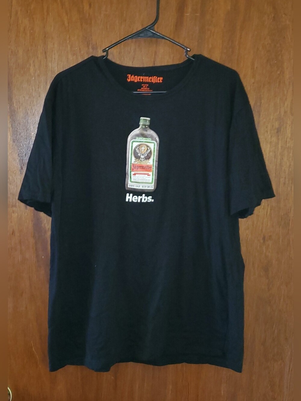 Jagermeister Herbs Black Graphic T Shirt Sz Xl